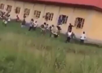 VIDEO: Shocking Moment Lecturers, Students Flee For Their Lives During Gunmen Attack