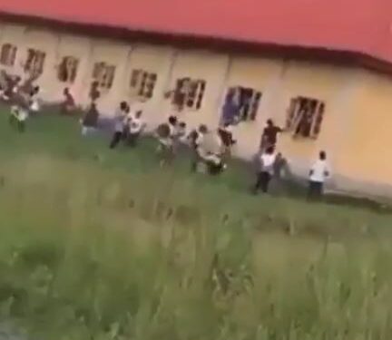 VIDEO: Shocking Moment Lecturers, Students Flee For Their Lives During Gunmen Attack