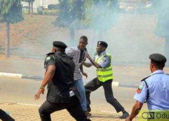 BREAKING: Police, Okada Riders Clash Heavily In Lagos