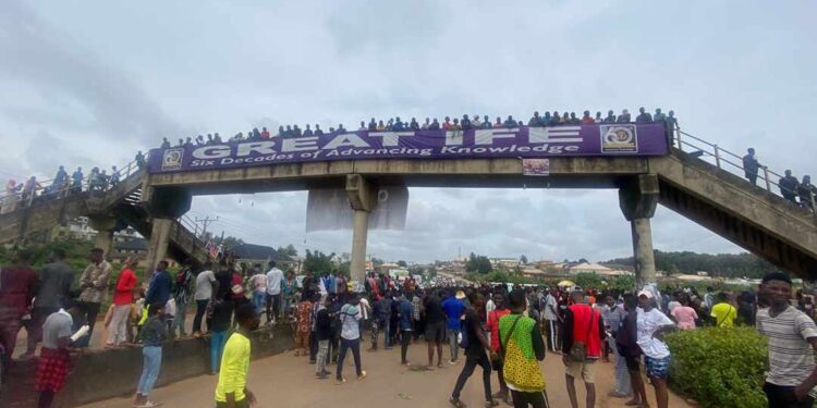 UPDATED: Protest Rocks OAU, Ile-Ife Over Death Of Student