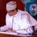 BREAKING: President Buhari  Signs 2022 Budget Into Law