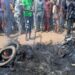 BREAKING: Ritualists Caught With Human Head Burnt In Ogun Police Station