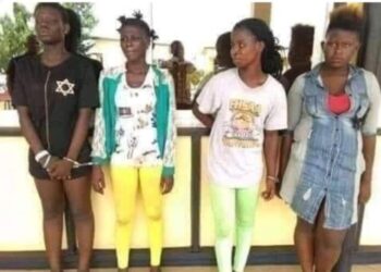 BREAKING: Four Teenage Girls Caught With Human Heads In Lagos