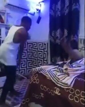 Trending Sad Video Of Man Seriously Flogging Wife With Wire, Nigerians React(Video)
