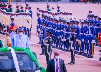 JUST IN: Democracy Day: Three Military Officers Slump At Eagles Square