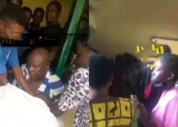 Drama As INEC Officer And PVC-Seeking Resident Exchange Injurious Punches(Video)