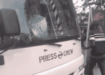 BREAKING: Tinubu’s Convoy Attacked In Lagos