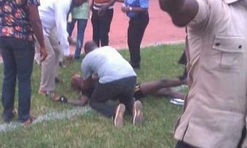 JUST IN: Chaos As Nigerian Players Beat Female Referee To ‘Coma’