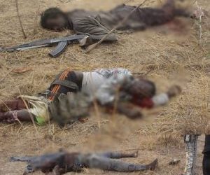 BREAKING: Nigerian Millitary Neutralise Terrorists, Destroy Market, Camps(Photos)
