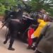 Shocking Video of Nigerian Police Officer Beating Man With A Machete Surfaces Online