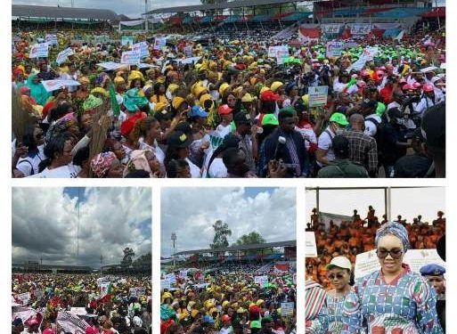 2023: Mammoth Crowd As Southeast Women Declare Support For Tinubu (Video)