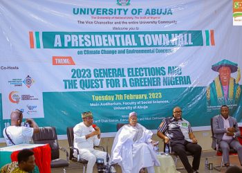 PRINCE ADEWOLE ADEBAYO AT PRESIDENTIAL TOWNHALL MEETING ON CLIMATE CHANGE AND ENVIRONMENTAL CONCERNS