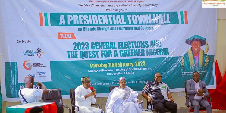 PRINCE ADEWOLE ADEBAYO AT PRESIDENTIAL TOWNHALL MEETING ON CLIMATE CHANGE AND ENVIRONMENTAL CONCERNS