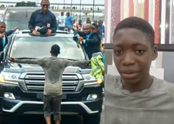 Why I Stood In Front Of Peter Obi’s Convoy At Lagos Rally – Teenager Speaks