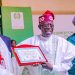 BREAKING: Tinubu Receives Certificate Of Return