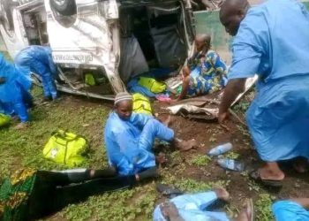 BREAKING: Bus Conveying Intending Hajj Pilgrim Crashes