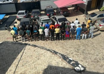 FULL LIST: EFCC Arrests 37 Yahoo Boys In Oyo, Recovers Several Cars, iPhones