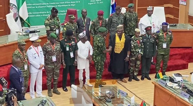 BREAKING: ECOWAS Defence Chiefs Sends Message To Niger Coup Leaders