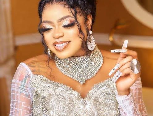 TRENDING VIDEO: Nigerians Mock Bobrisky’s Odd Appearance At His Father’s Burial