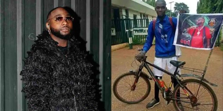 Why I Rejected Davido’s Money – Man Who Rode On Bicycle From Benue To See Davido Speaks