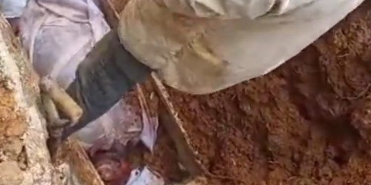 Mohbad at Burial site