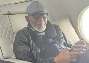 JUST IN: ill-health: Akeredolu Arrives In Ibadan After 3 Months