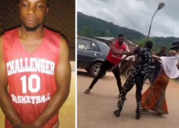 Man beats police officer