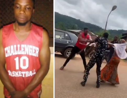 Man beats police officer