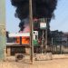 NNPC filling station on fire in Iseyin, Oyo State