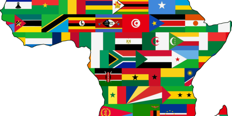 African countries map, Africa