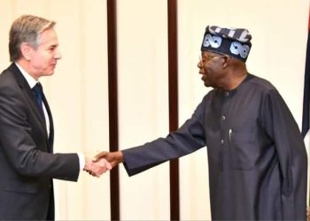 Anthony Blinken and Bola Tinubu In Abuja