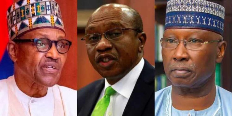 Buhari, Boss Mustapha Disown Emefiele In Court $6.2m fraud: President Tinubu Asks INTERPOL To Arrest Three Suspects