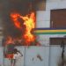 Nigeria Police Headquarters On Fire