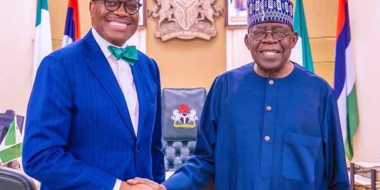 AfDB President, Akinwunmi Adesina & President Bola Tinubu