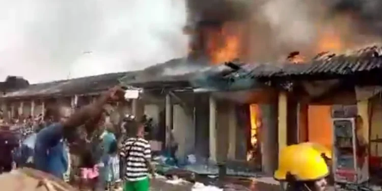 Unrest In Abuja As Angry Traders Set Popular Wuse Market On Fire