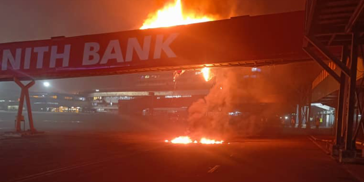 BREAKING: Fire Outbreak Rocks Lagos Airport, All Flight Operations Diverted