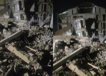 VIDEO: Rochas Okorocha’s Mansion Collapses In Abuja