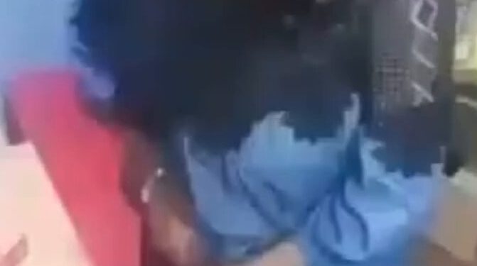 Nigerian Lady Caught On CCTV Shoplifting Items In Her Private Part At A Supermarket