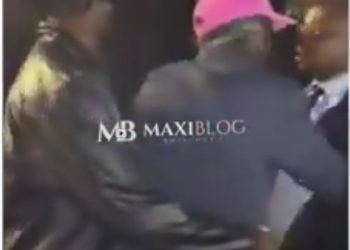 VIDEO: Portable, DJ Chicken Fight Dirty At Lagos Show