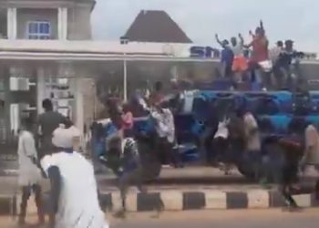 Police Armoured Vehicle Hijacked During Hardship Protests