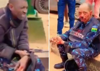 VIDEO: Police Vehicle Tumbles While Chasing Yahoo Boys, Officers In Distress