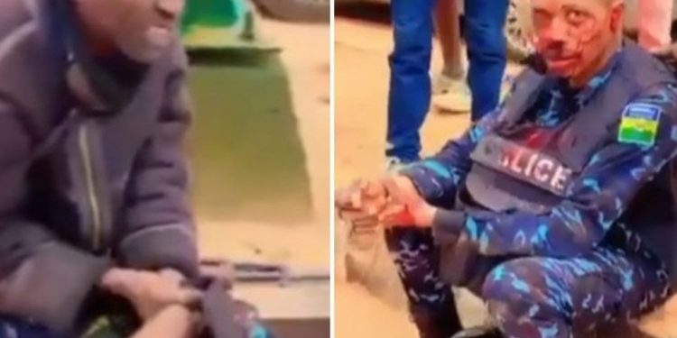 VIDEO: Police Vehicle Tumbles While Chasing Yahoo Boys, Officers In Distress